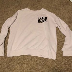 crew neck sweatshirt